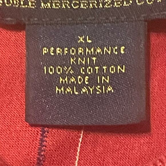 Brooks Brothers Polo Red Men's Size XL Performance Knit 100% Cotton Golf Casual - Picture 5 of 7